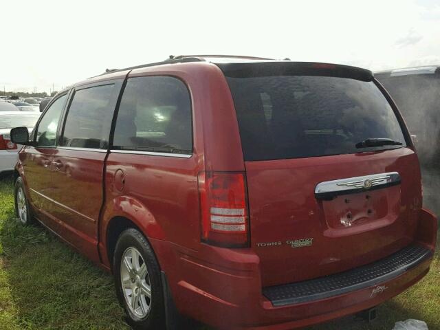 2A8HR54P88R115534 - 2008 CHRYSLER TOWN & COU RED photo 3