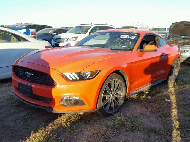 1FA6P8THXG5260382 - 2016 FORD MUSTANG ORANGE photo 2