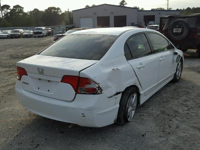 2HGFA16948H319848 - 2008 HONDA CIVIC WHITE photo 4