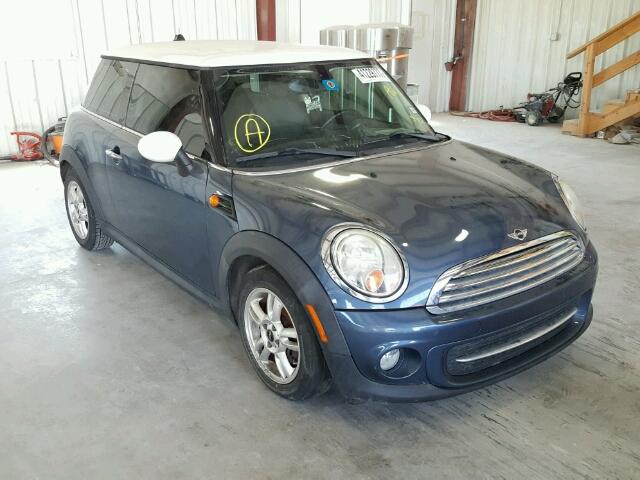 WMWSU3C58BT094116 - 2011 MINI COOPER BLUE photo 1