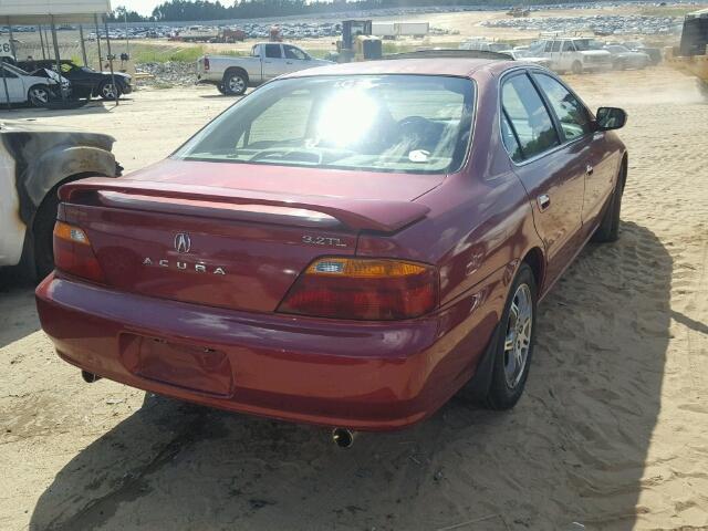 19UUA56611A002358 - 2001 ACURA 3.2TL RED photo 4