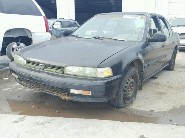 JHMCB7640LC135829 - 1990 HONDA ACCORD DX BLACK photo 2