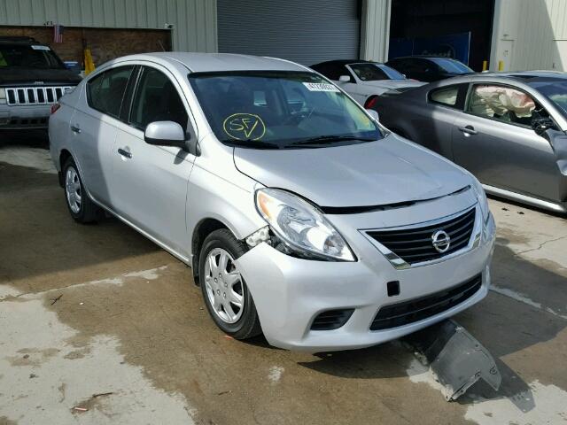 3N1CN7AP5EL804553 - 2014 NISSAN VERSA SILVER photo 1