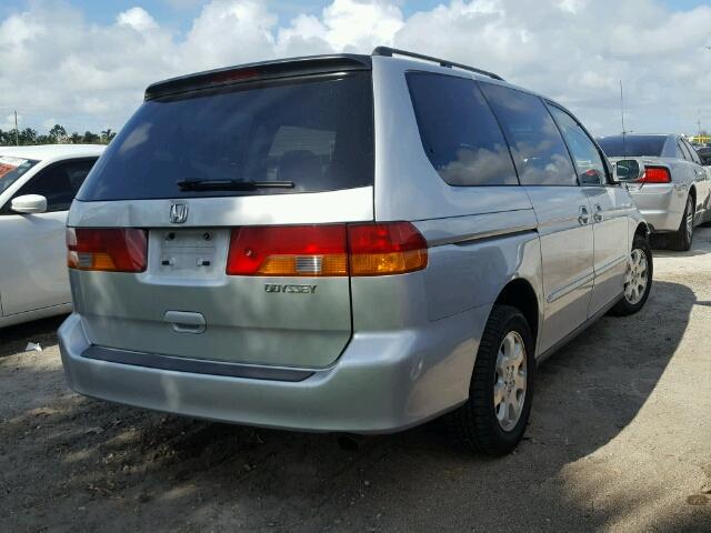 5FNRL18734B036908 - 2004 HONDA ODYSSEY EX SILVER photo 4