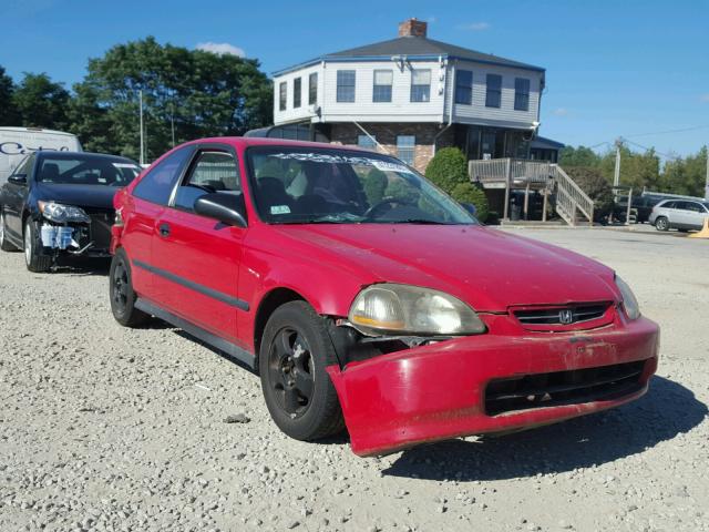 1HGEJ6125VL035520 - 1997 HONDA CIVIC DX RED photo 1