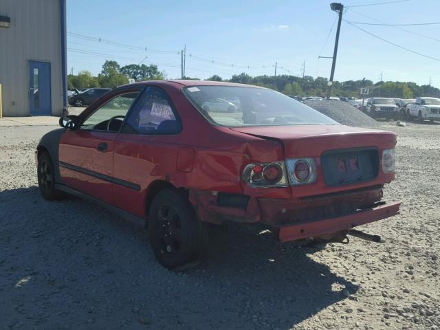 1HGEJ6125VL035520 - 1997 HONDA CIVIC DX RED photo 3