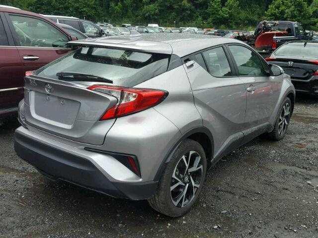 NMTKHMBX9JR001440 - 2018 TOYOTA C-HR XLE GRAY photo 4