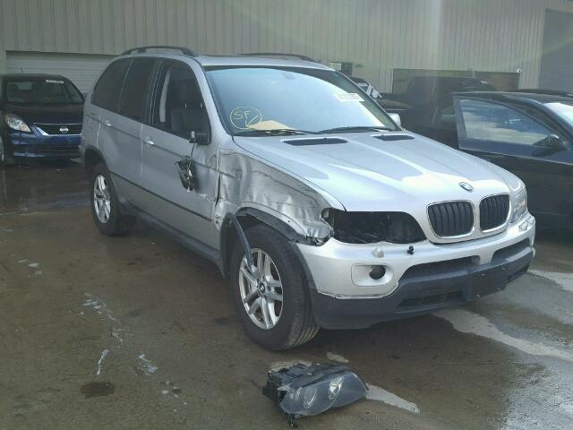 5UXFA13504LU45829 - 2004 BMW X5 SILVER photo 1