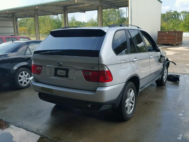 5UXFA13504LU45829 - 2004 BMW X5 SILVER photo 4