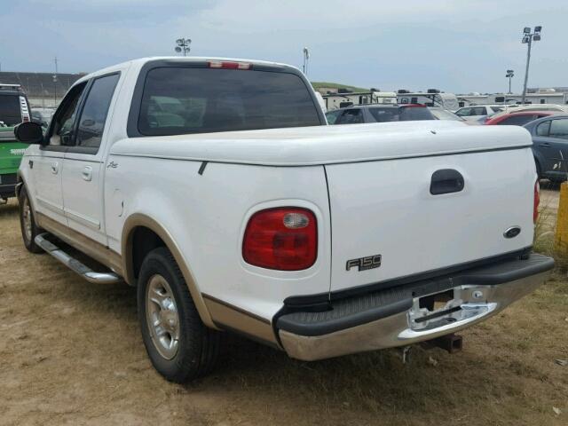 1FTRW07L81KD81396 - 2001 FORD F150 WHITE photo 3