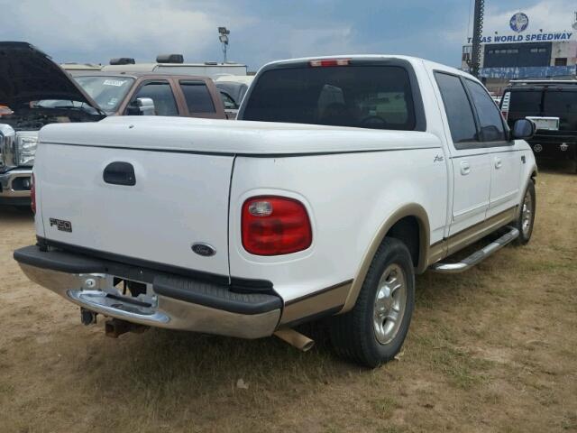 1FTRW07L81KD81396 - 2001 FORD F150 WHITE photo 4