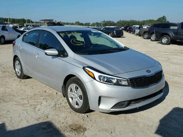 3KPFK4A70HE049869 - 2017 KIA FORTE LX SILVER photo 1