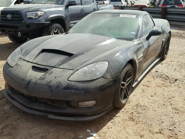 1G1YY26E575105858 - 2007 CHEVROLET CORVETTE BLACK photo 2