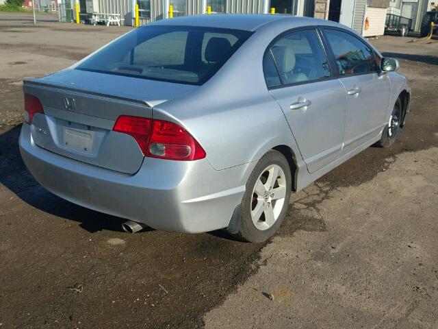 2HGFA16918H112611 - 2008 HONDA CIVIC EXL 银色 照片 4