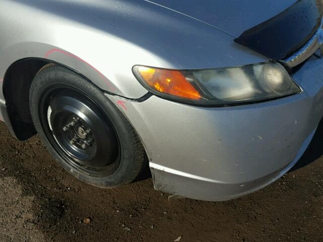 2HGFA16918H112611 - 2008 HONDA CIVIC EXL 银色 照片 9
