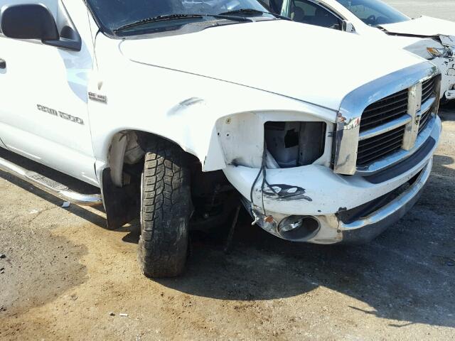 3D7KR19D56G225518 - 2006 DODGE RAM 1500 WHITE photo 9