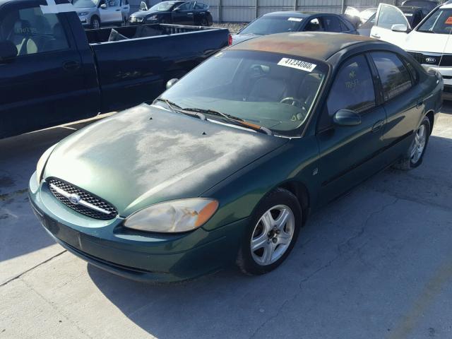 1FAFP56S3YA156976 - 2000 FORD TAURUS SEL GREEN photo 2