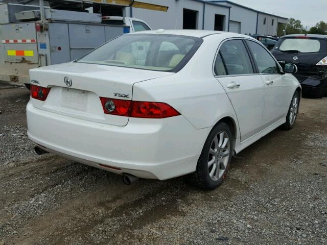 JH4CL96878C007087 - 2008 ACURA TSX WHITE photo 4