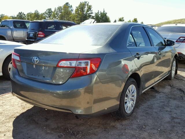 4T1BF1FKXCU580209 - 2012 TOYOTA CAMRY BASE GRAY photo 4