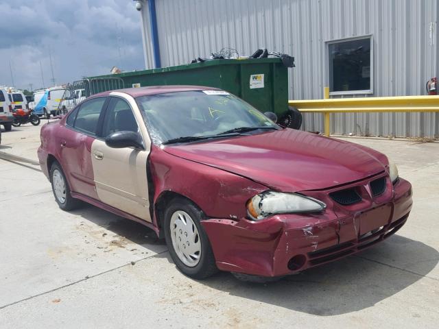 1G2NE52E75M245752 - 2005 PONTIAC GRAND AM S 勃艮第红 照片 1