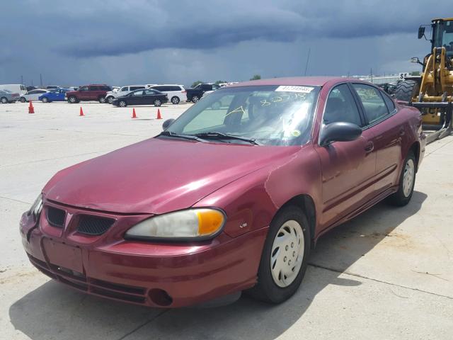 1G2NE52E75M245752 - 2005 PONTIAC GRAND AM S 勃艮第红 照片 2