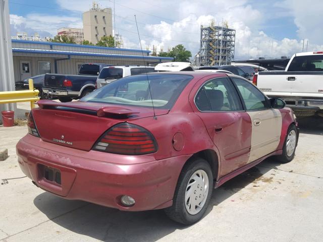 1G2NE52E75M245752 - 2005 PONTIAC GRAND AM S 勃艮第红 照片 4