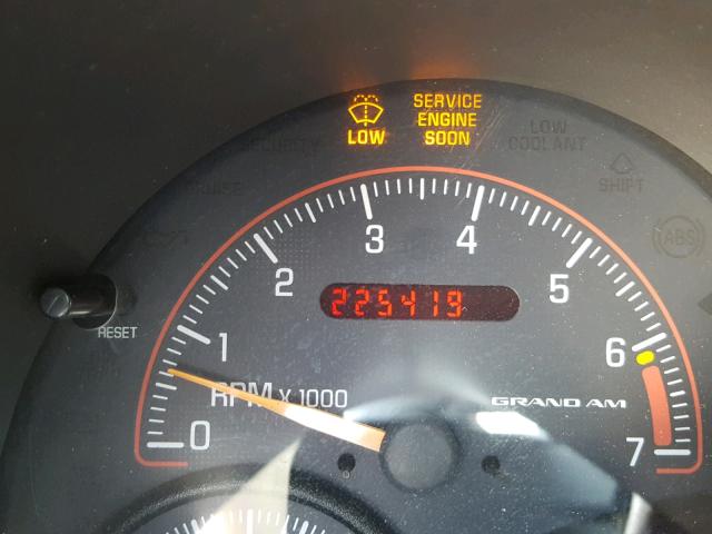 1G2NE52E75M245752 - 2005 PONTIAC GRAND AM S 勃艮第红 照片 8