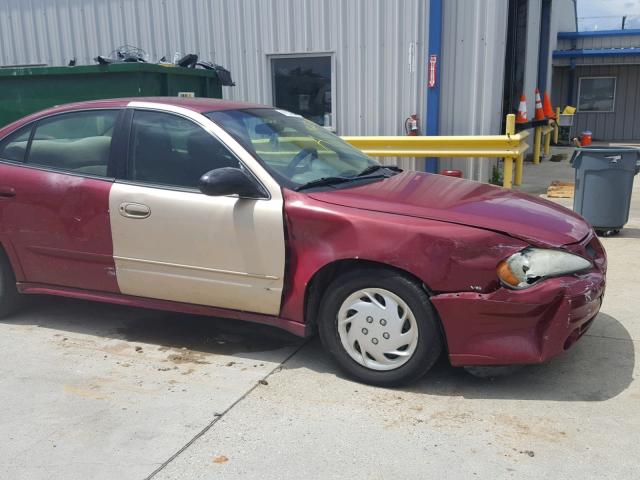 1G2NE52E75M245752 - 2005 PONTIAC GRAND AM S 勃艮第红 照片 9
