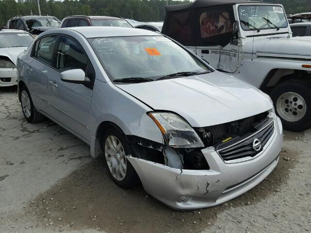 3N1AB6AP9CL706472 - 2012 NISSAN SENTRA SILVER photo 1