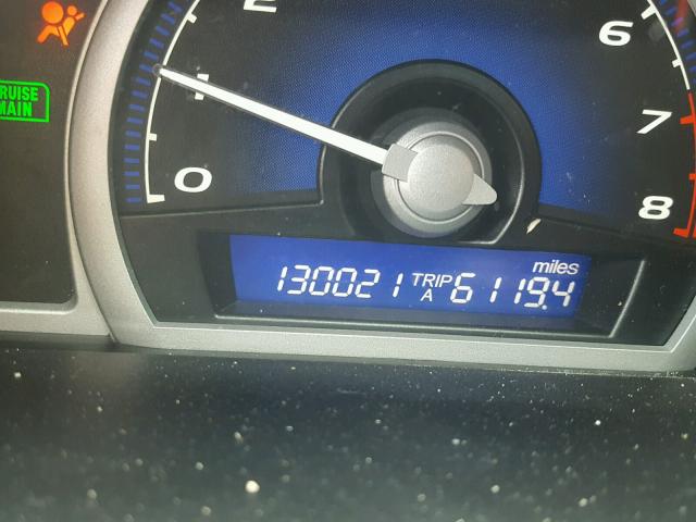 2HGFG12929H537146 - 2009 HONDA CIVIC EXL 黑色 照片 8