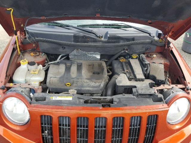1J4FT47B19D236110 - 2009 JEEP COMPASS SP ORANGE photo 7
