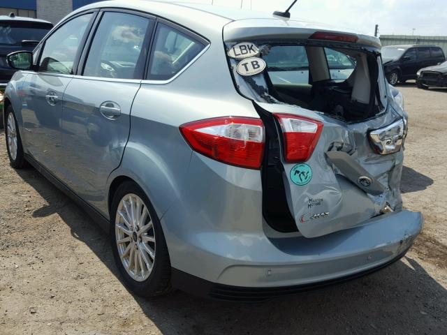 1FADP5BU9DL538779 - 2013 FORD C-MAX SEL GREEN photo 3