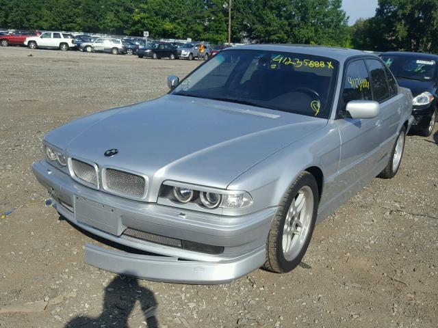 WBAGG83451DN84846 - 2001 BMW 740 I AUTO SILVER photo 2