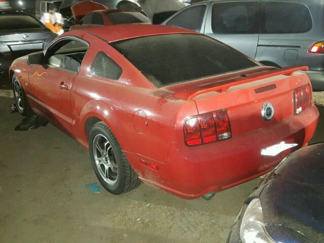 1ZVFT82H775267195 - 2007 FORD MUSTANG RED photo 3