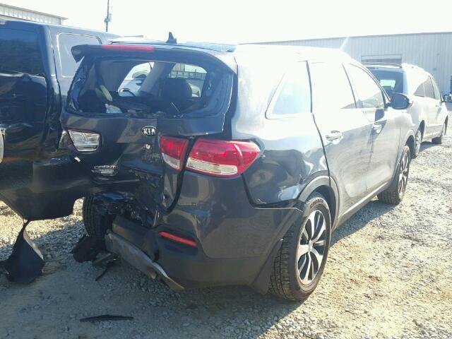 5XYPH4A14HG280209 - 2017 KIA SORENTO EX BLUE photo 4