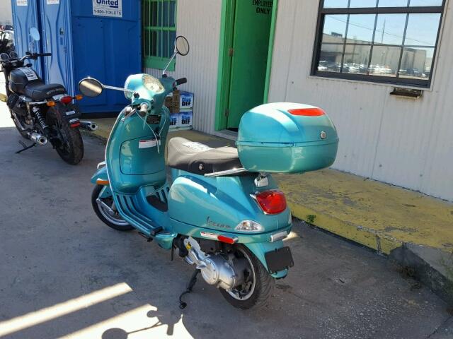 ZAPC386B2D5302103 - 2013 VESPA LX 50 TEAL photo 3