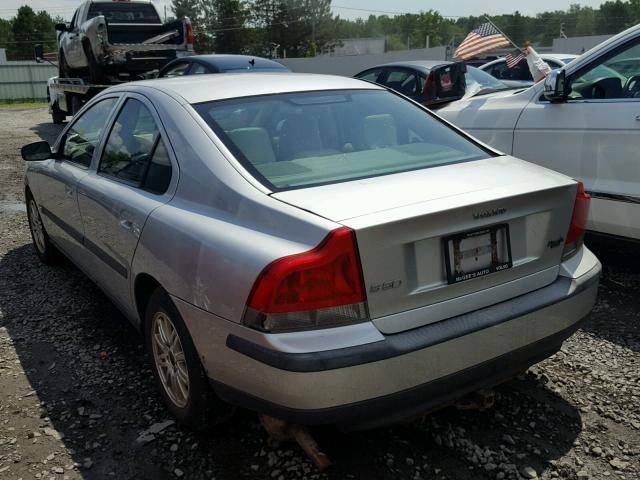 YV1RS64A042409028 - 2004 VOLVO S60 SILVER photo 3