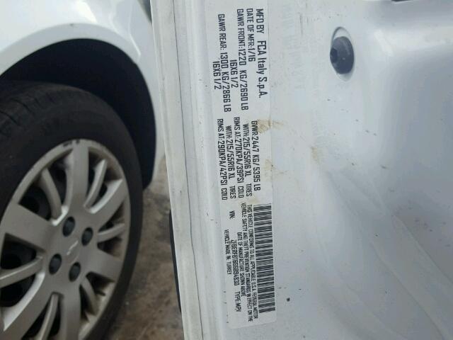 ZFBERFBT6G6B94830 - 2016 RAM PROMASTER 白色 照片 10