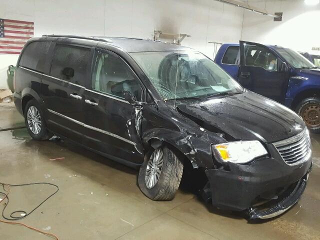 2C4RC1CG1ER461640 - 2014 CHRYSLER TOWN & COU BLACK photo 1