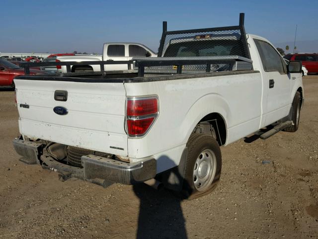 1FTNF1CF8DKE07164 - 2013 FORD F150 WHITE photo 4