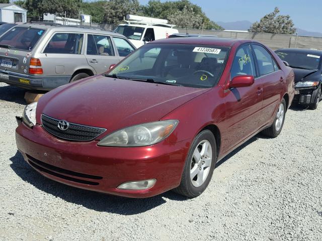 4T1BE32K13U211873 - 2003 TOYOTA CAMRY BURGUNDY photo 2