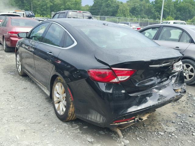 1C3CCCCB3FN520552 - 2015 CHRYSLER 200 C BLACK photo 3