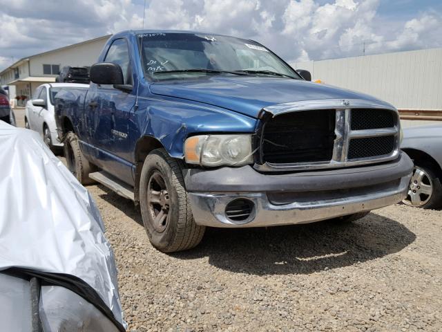 1D7HA16N92J182079 - 2002 DODGE RAM 1500 BLUE photo 1