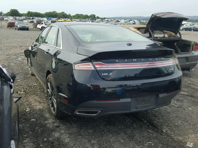 3LN6L2LU8GR606101 - 2016 LINCOLN MKZ HYBRID BLACK photo 3