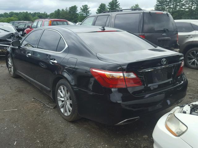 JTHDL5EF5C5004697 - 2012 LEXUS LS 460L BLACK photo 3