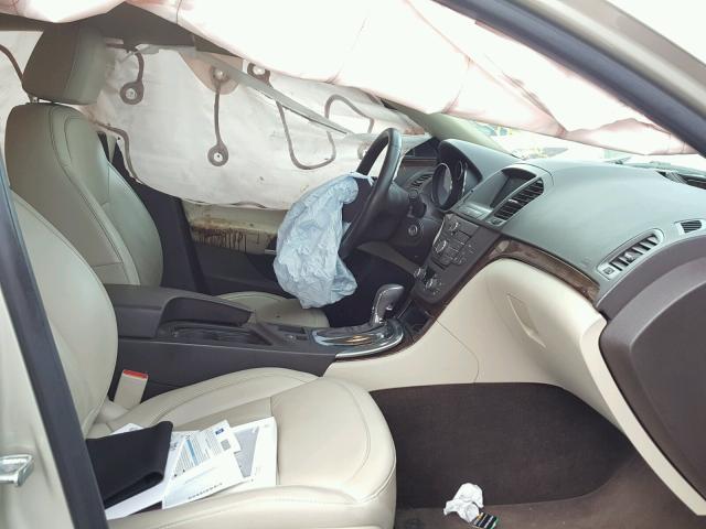 2G4GR5ER8D9224620 - 2013 BUICK REGAL BEIGE photo 5