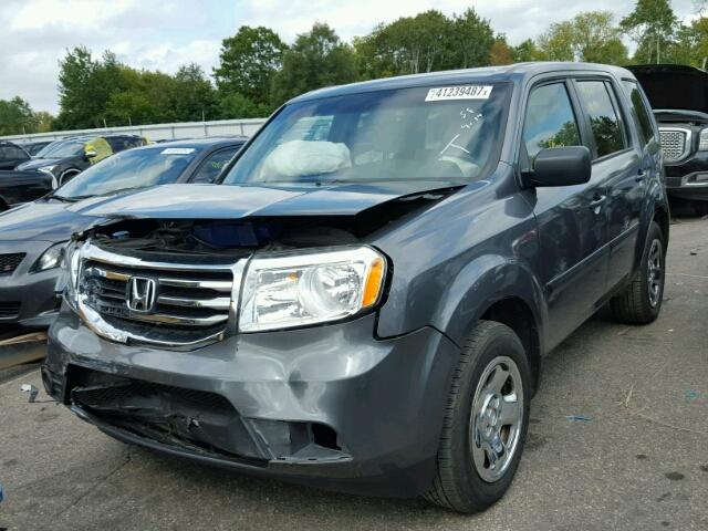 5FNYF4H24CB021857 - 2012 HONDA PILOT GRAY photo 2