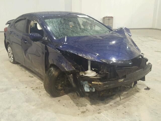 5NPDH4AE5BH039698 - 2011 HYUNDAI ELANTRA BLUE photo 1