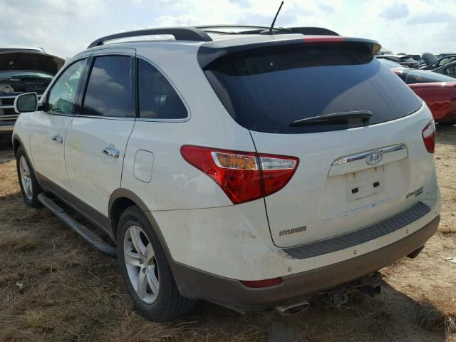 KM8NU13C68U072181 - 2008 HYUNDAI VERACRUZ WHITE photo 3