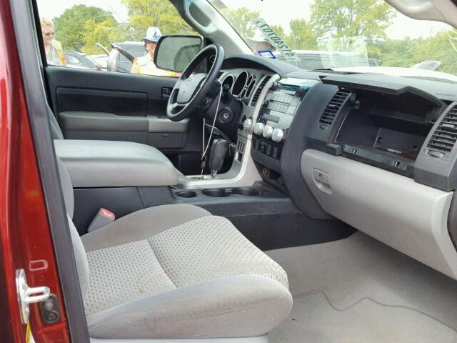 5TFRV54118X060462 - 2008 TOYOTA TUNDRA MAROON photo 5